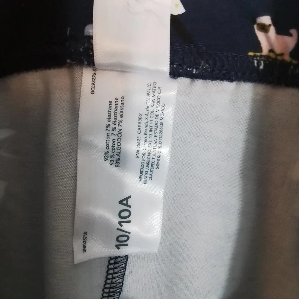 Carter's Cotton Blend‎ Leggings Size 10 Navy 